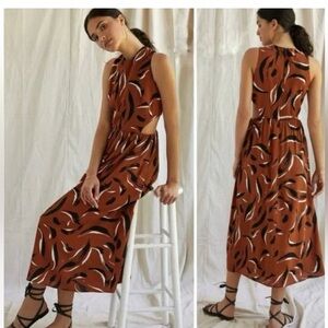 Anthropologie Corey Lynn Calter Abstract Midi Dress, S